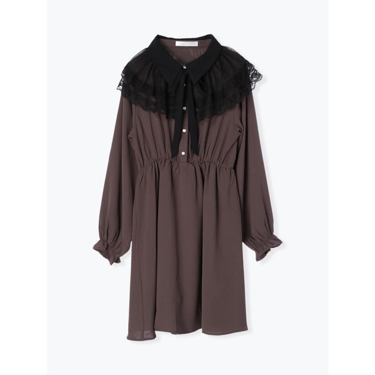 チュール配色えりワンピース 品番 Plmw Ludic Park ルディックパーク のレディースファッション通販 Shoplist ショップリスト