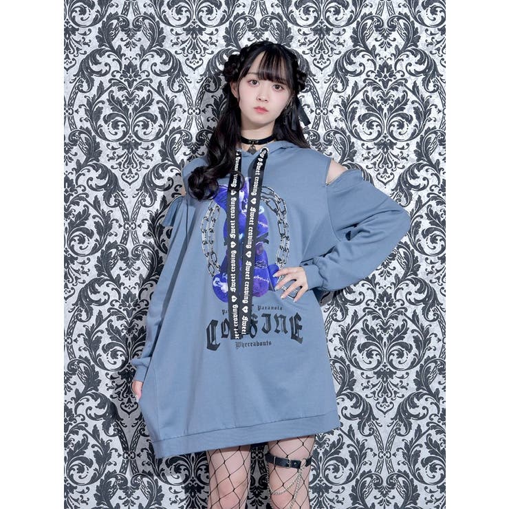 病みうさ肩ジップ裏毛ユニセックスパーカー 品番 Plmw Ludic Park ルディックパーク のレディースファッション通販 Shoplist ショップリスト