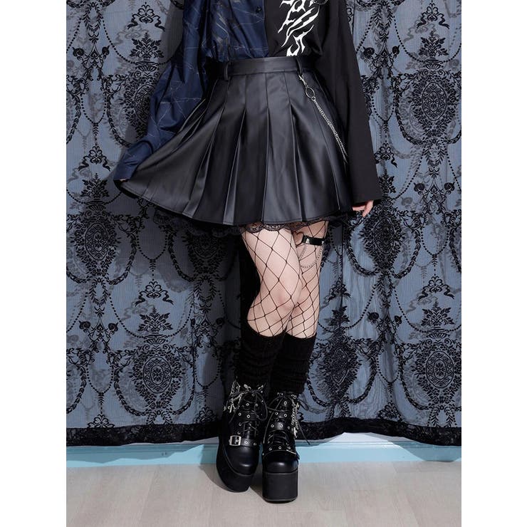 ［丈42cm］チェーン付き裾レースプリーツスカート[品番：PLMW0010923]｜NOEMIE（ノエミー）のレディースファッション通販｜SHOPLIST（ショップリスト）