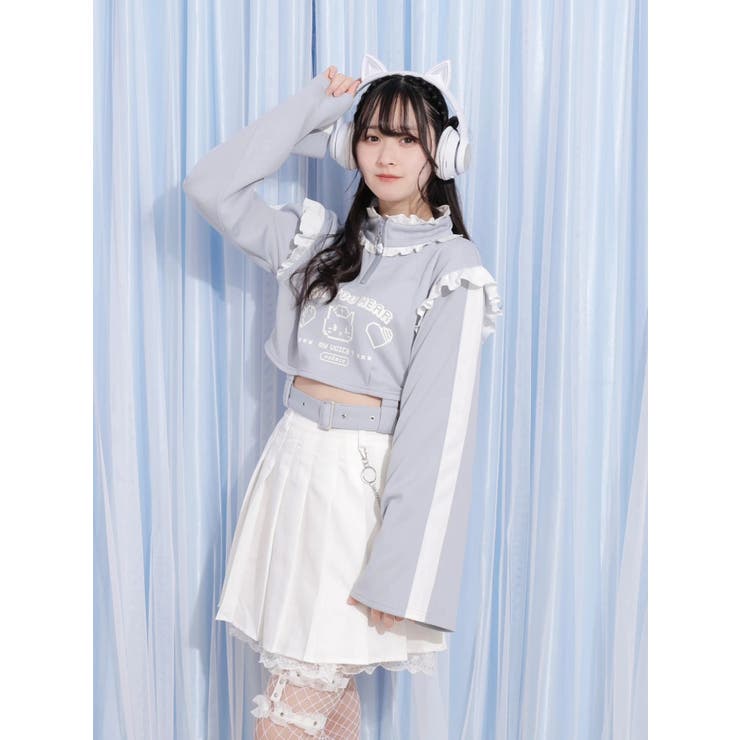 ［丈42cm］チェーン付き裾レースプリーツスカート | NOEMIE | 詳細画像26 