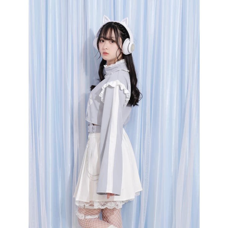 ［丈42cm］チェーン付き裾レースプリーツスカート | NOEMIE | 詳細画像27 