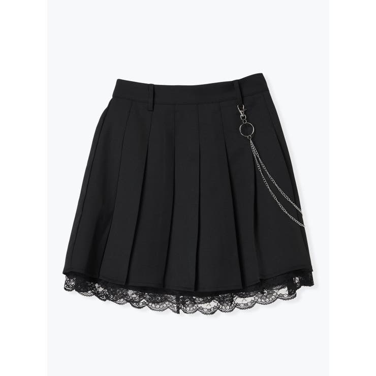 ［丈42cm］チェーン付き裾レースプリーツスカート | NOEMIE | 詳細画像32 
