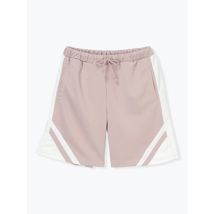 ピンク | 配色切り替えジャージパンツ | NOEMIE