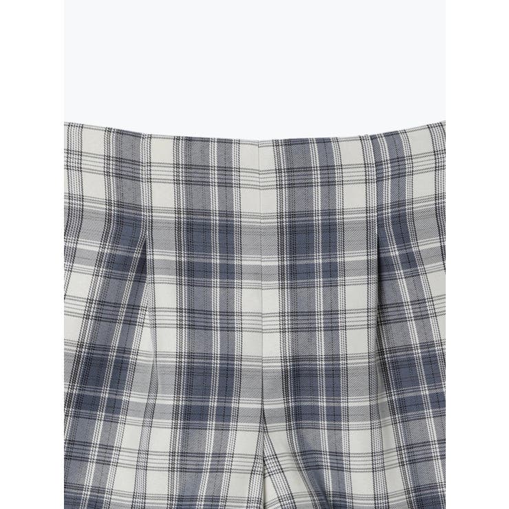 シアーチェックラッフルフリルセットアップ[品番：PLMW0012309