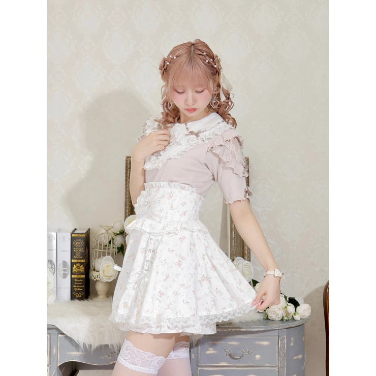 花柄レースアップスカパン[品番：PLMW0012448]｜NOEMIE（ノエミー）の