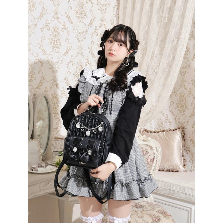 チェーン付きキルティングリュック[品番：PLMW0012795]｜NOEMIE