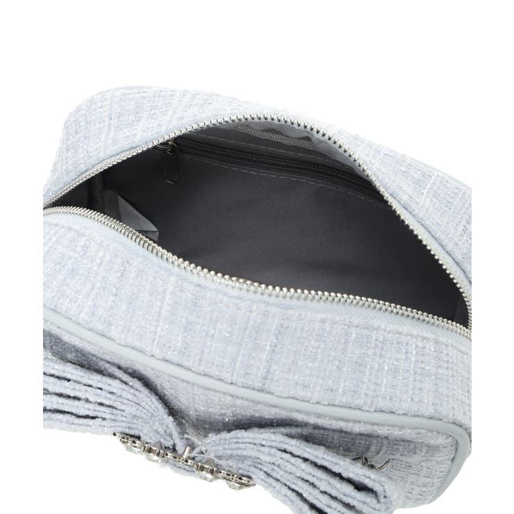 大*言様 お嬢さんツイードリボン ビジューショルダーバッグ NOEMIE ノエミ お嬢さんツイードリボンビジューショルダーバッグ（ショルダー