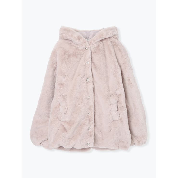 うさ耳スピンドルファーブルゾン[品番：PLMW0012857]｜NOEMIE