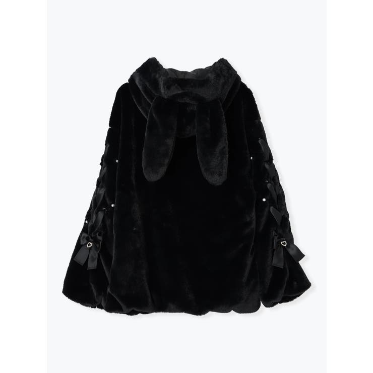 うさ耳スピンドルファーブルゾン[品番：PLMW0012857]｜NOEMIE