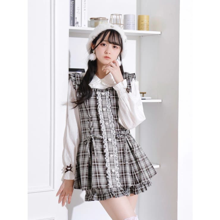 茶 | リボンスピンドルセットアップ | NOEMIE