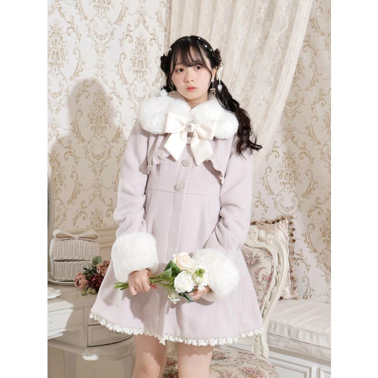 NOEMIE お嬢さんワッフルショートコート 黒 M NOEMIE お嬢さんワッフル