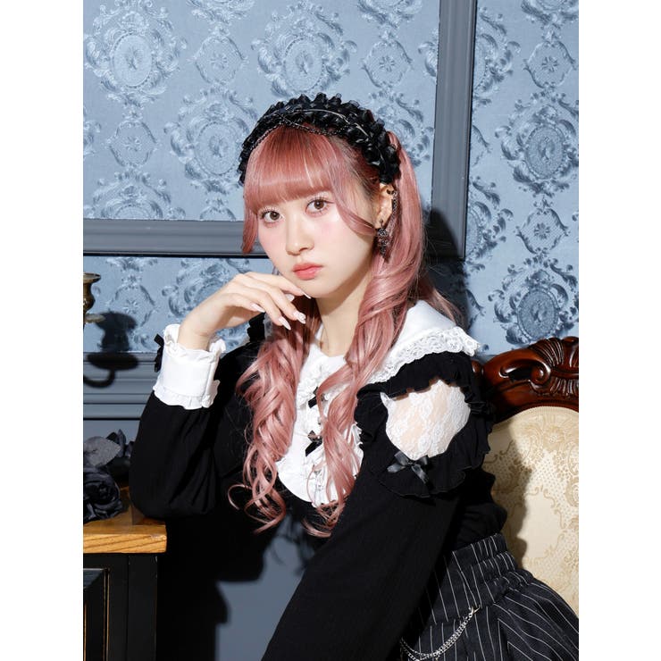 フリルスタッズチェーンカチューシャ | NOEMIE | 詳細画像1 
