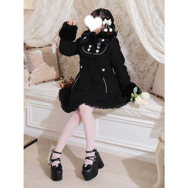 さきまるちゃんコラボ♡ヨークフレアコート | NOEMIE | 詳細画像19 