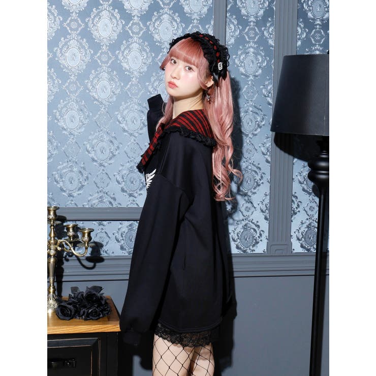 リボンゴシック裏起毛チュニック[品番：PLMW0013345]｜NOEMIE