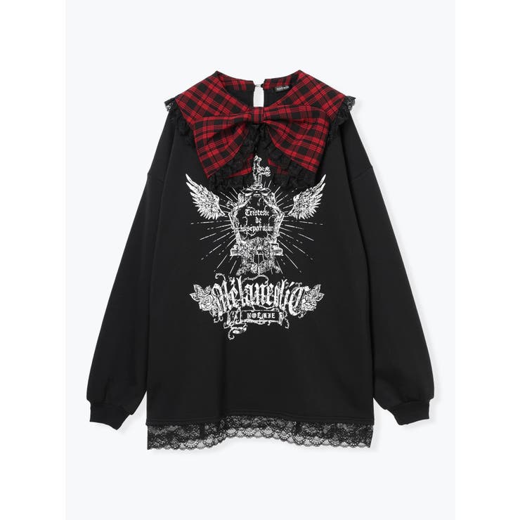 リボンゴシック裏起毛チュニック[品番：PLMW0013345]｜NOEMIE