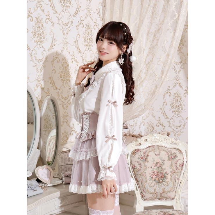 スリーブリボンフリルブラウス | NOEMIE | 詳細画像2 