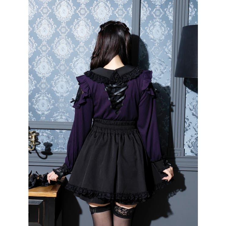 バックスピンドルゴシックカットソー[品番：PLMW0013487]｜NOEMIE