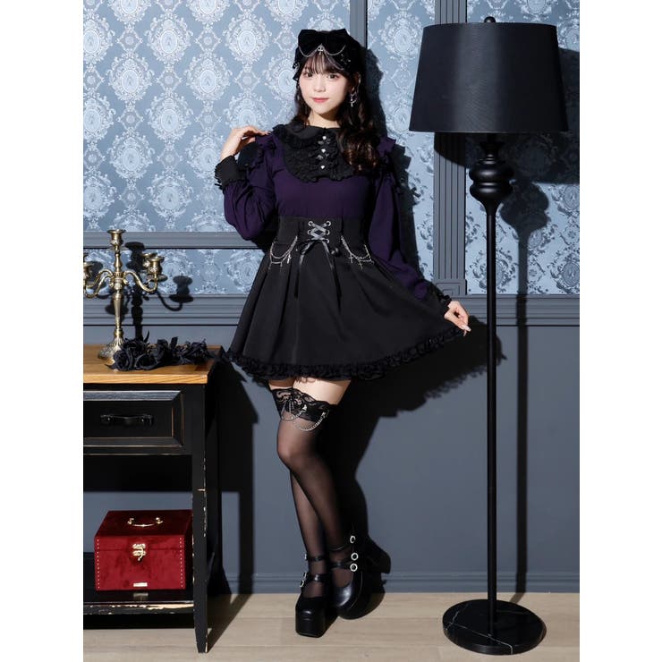 バックスピンドルゴシックカットソー[品番：PLMW0013487]｜NOEMIE