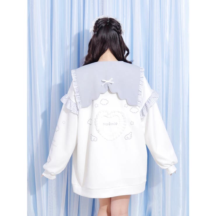 お星さまギンガムエンジェルにゃんこジップジャージ[品番：PLMW0013476