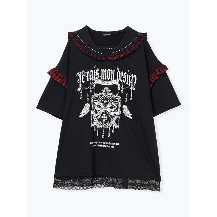 バックスピンドルセーラー裏毛チュニック[品番：PLMW0013695