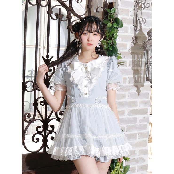 ラッフルフリルドレッシーフレアセットアップ[品番：PLMW0014016