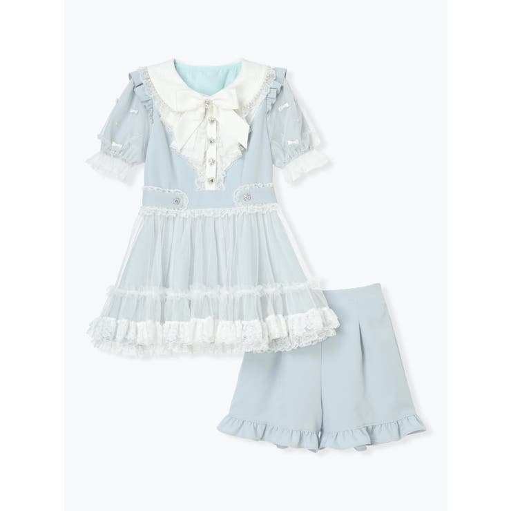 ラッフルフリルドレッシーフレアセットアップ[品番：PLMW0014016