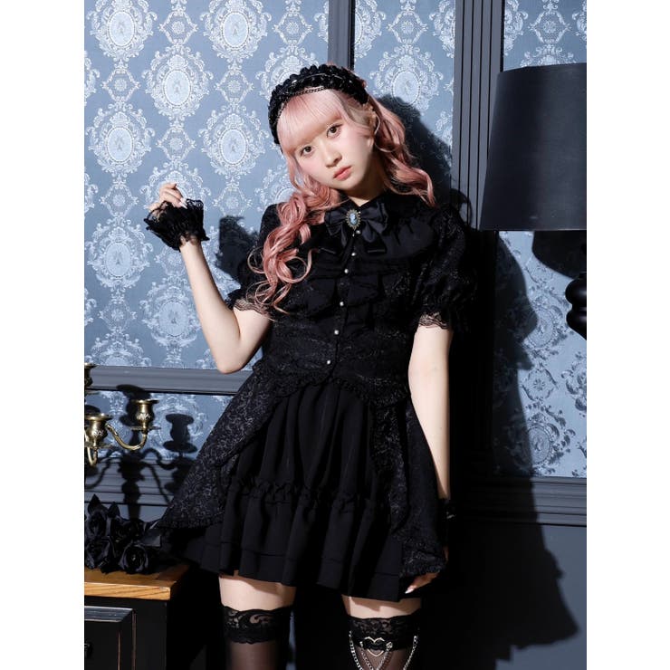 ゴシックドレッシーラッフルセットアップ[品番：PLMW0014402]｜NOEMIE