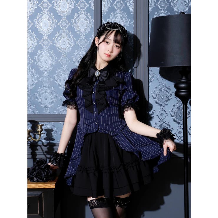 ゴシックドレッシーラッフルセットアップ[品番：PLMW0014402]｜NOEMIE