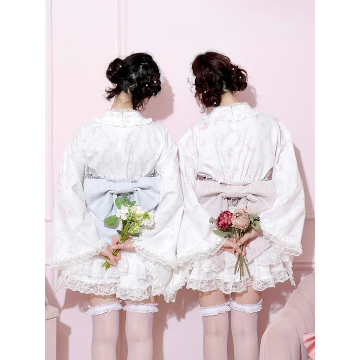 うさぎさんチュールフレア浴衣ドレス[品番：PLMW0014657]｜NOEMIE