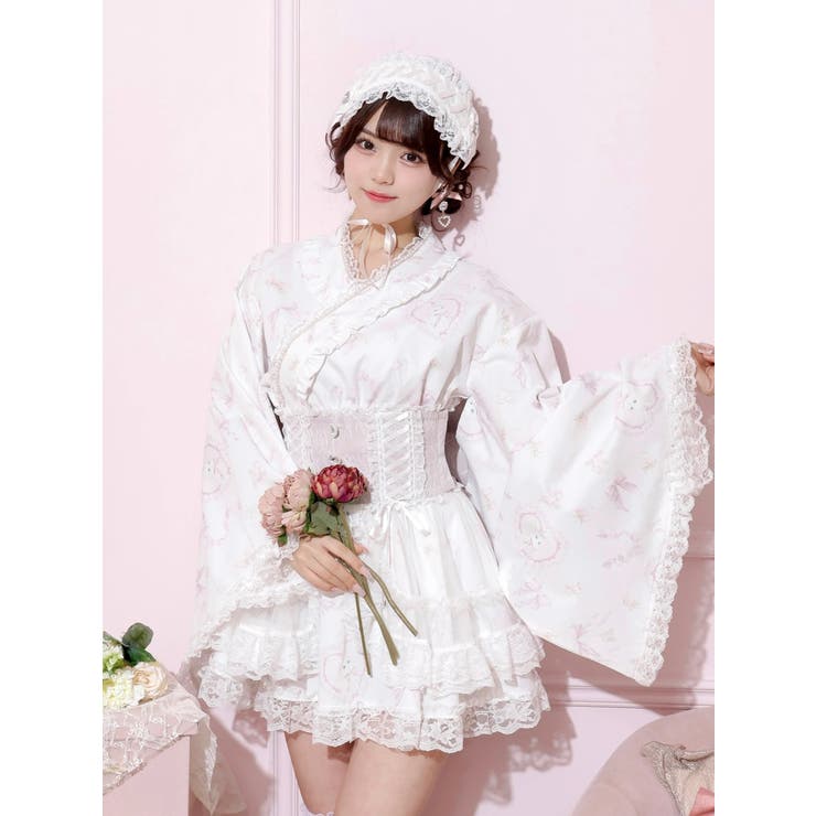 うさぎさんチュールフレア浴衣ドレス[品番：PLMW0014657]｜NOEMIE