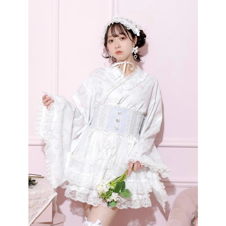 うさぎさんチュールフレア浴衣ドレス[品番：PLMW0014657]｜NOEMIE