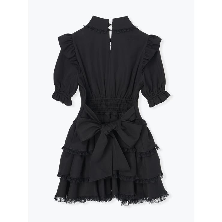 ゴシックドレッシーデコルテクロスセットアップ[品番：PLMW0014744