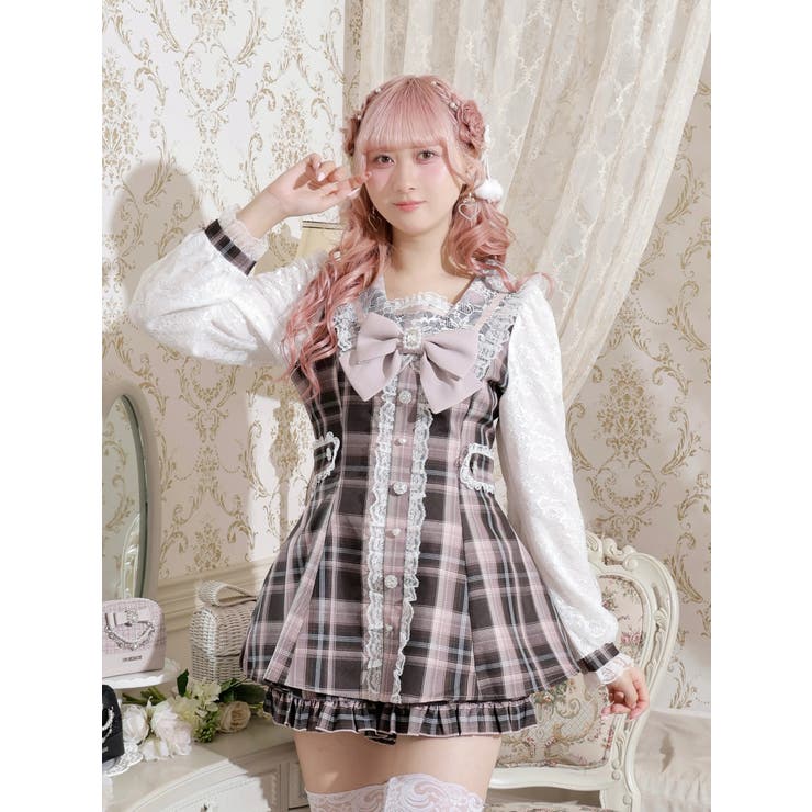 キラキラビジューセーラーセットアップ[品番：PLMW0014793