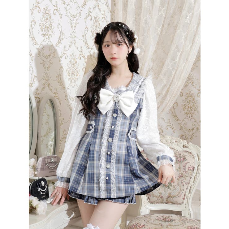 サックス | キラキラビジューセーラーセットアップ | NOEMIE