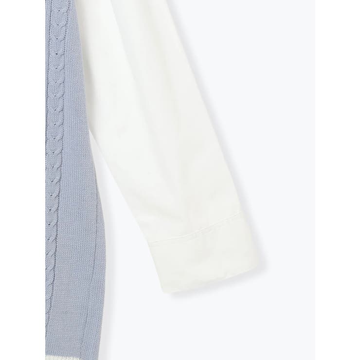 ケーブルフェイクレイヤーユニセックスニットベスト | NOEMIE | 詳細画像21 