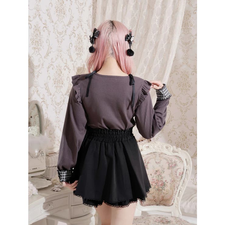 リボンストラップヨークフリルカットソー | NOEMIE | 詳細画像9 