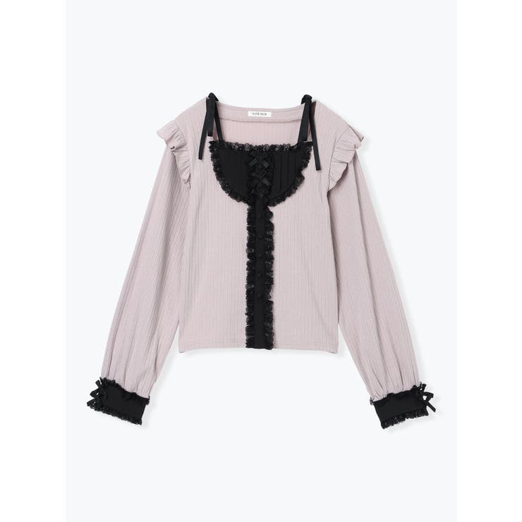 リボンストラップヨークフリルカットソー | NOEMIE | 詳細画像17 