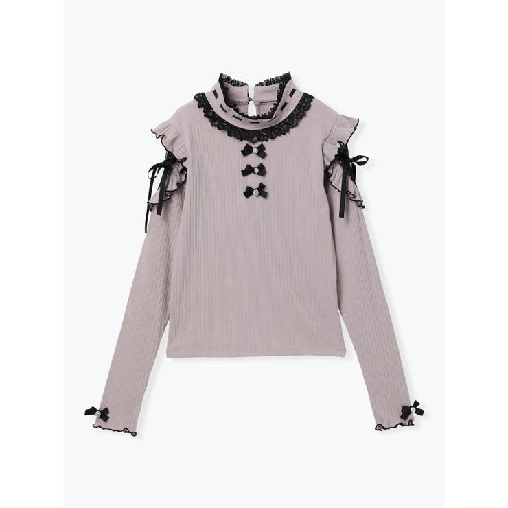 キラキラリボンオープンショルダープチハイカットソー | NOEMIE | 詳細画像11 