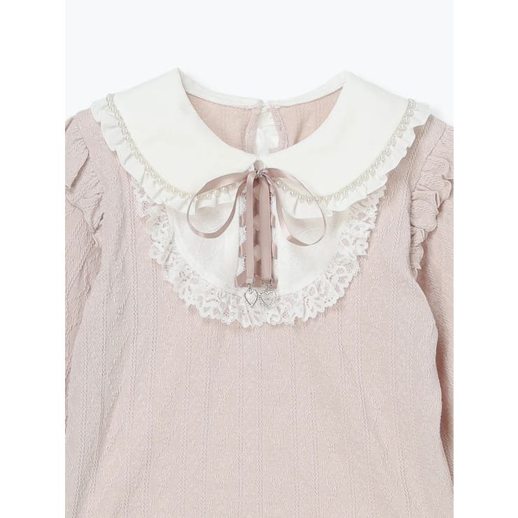 お嬢さんハートチャームレースアップカットソー | NOEMIE | 詳細画像19 