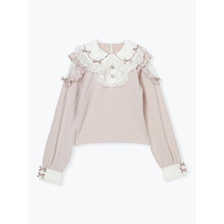 お嬢さんメニーリボンパールオープンショルダーカットソー | NOEMIE | 詳細画像14 