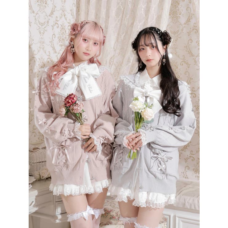 メニーリボンケーブルセーラカーデ | NOEMIE | 詳細画像1 