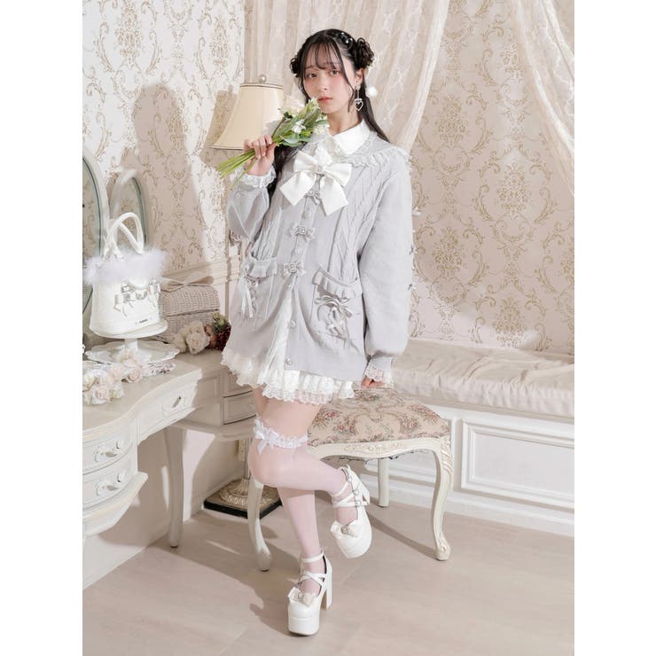 メニーリボンケーブルセーラカーデ | NOEMIE | 詳細画像4 