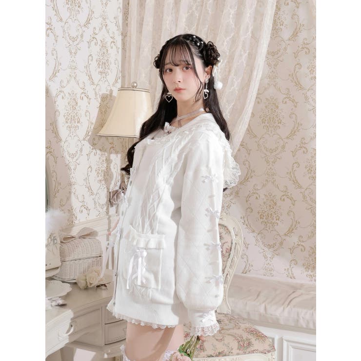 メニーリボンケーブルセーラカーデ | NOEMIE | 詳細画像8 