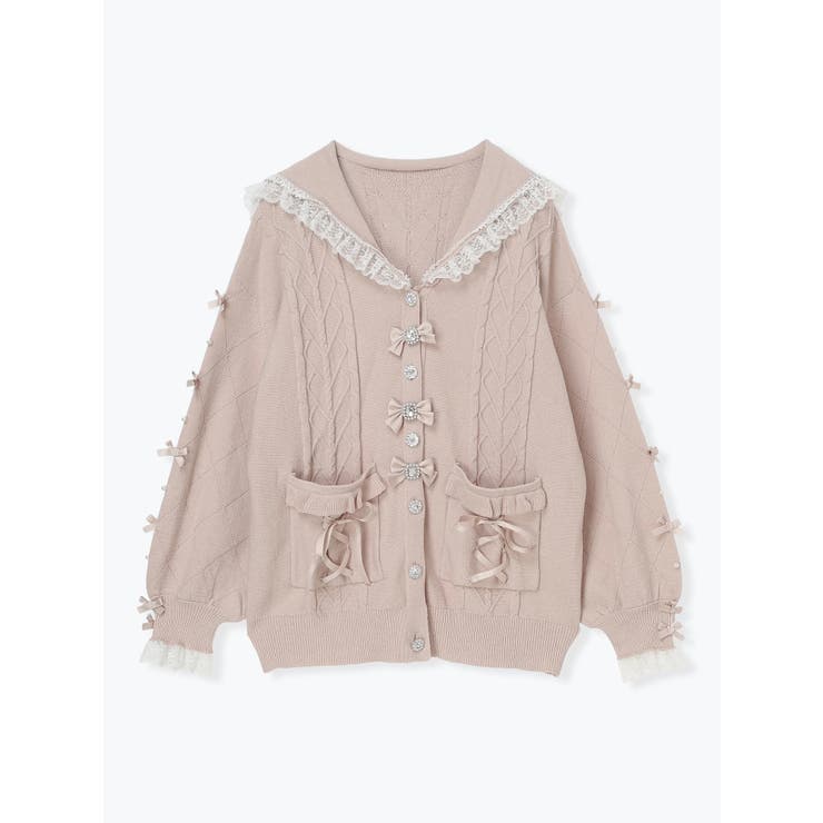 メニーリボンケーブルセーラカーデ | NOEMIE | 詳細画像14 