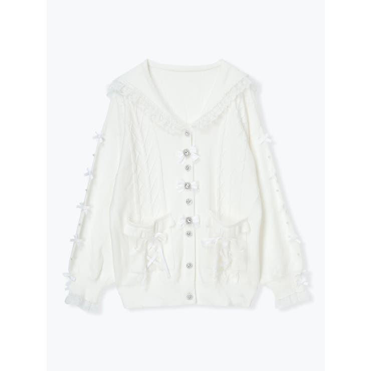 メニーリボンケーブルセーラカーデ | NOEMIE | 詳細画像17 