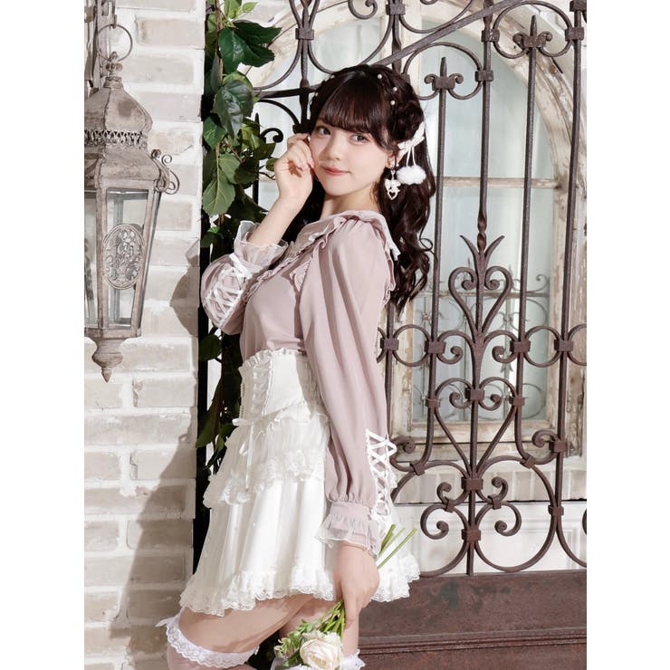 メニーリボンレースアップブラウス | NOEMIE | 詳細画像11 