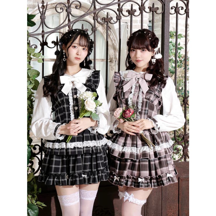 キラキラハートレイヤード風ティアードセットアップ | NOEMIE | 詳細画像1 