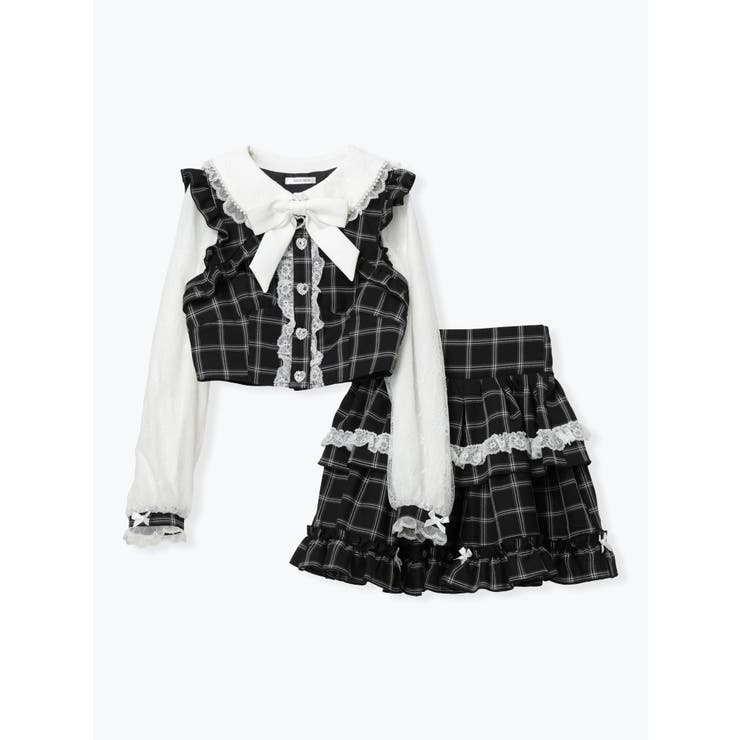 キラキラハートレイヤード風ティアードセットアップ | NOEMIE | 詳細画像12 