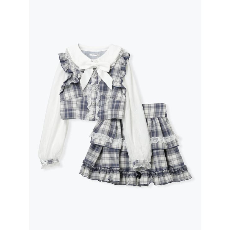 キラキラハートレイヤード風ティアードセットアップ | NOEMIE | 詳細画像13 