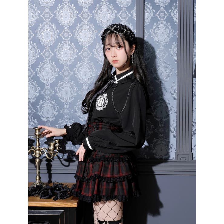 ゴシックストライプネクタイブラウス | NOEMIE | 詳細画像11